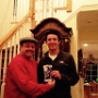  Griffin Declerck is presented the tickets to NY Giants vs San Francisco 49ers football game. 
